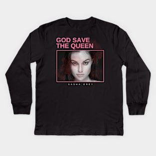 god save the queen - vintage minimalism Kids Long Sleeve T-Shirt